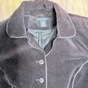 Madison Studio Women's Chocolate Velvet Blazer